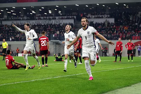 دقيقة بدقيقة.. ألبانيا 0-1 إنجلترا.. هاري كين يسجل